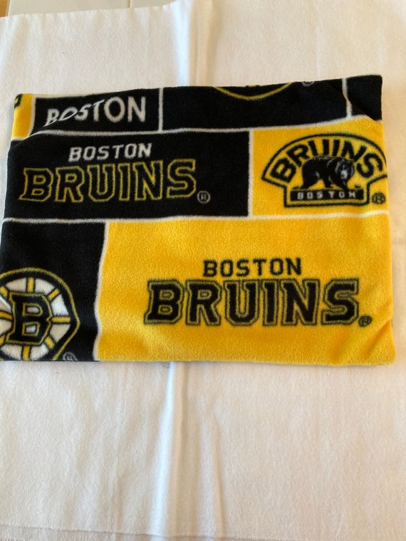 Boston bruins fleece travel pillow cover