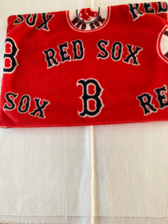 Red Sox fleece travel pillow cover