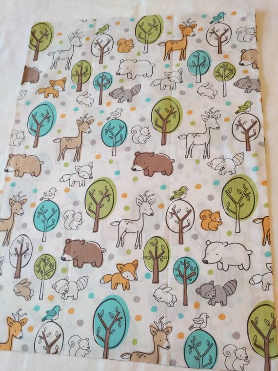 Forest creatures travel pillowcase