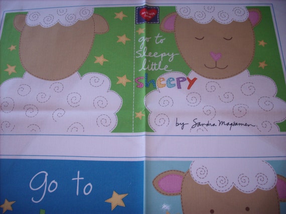 cloth storybook panel to make-go to sleepy little sheepy
