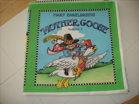 cloth storybook panel to make-Mother Goose Volume 3