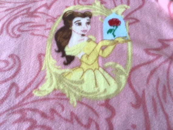 REMNANT-3/4 yard fleece fabric- Disney's Belle