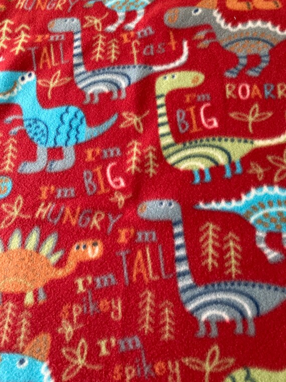 Dinosaurs crib fleece