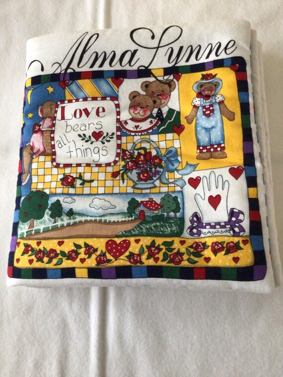 Love bears all things-cloth book