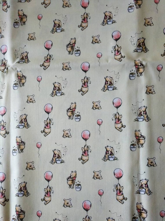 1 yard Licensed cotton fabric- Disney's Winnie the Pooh