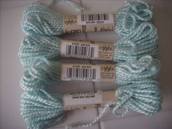 Baby Blue-Needloft plastic canvas yarn by Uniek-item #51036