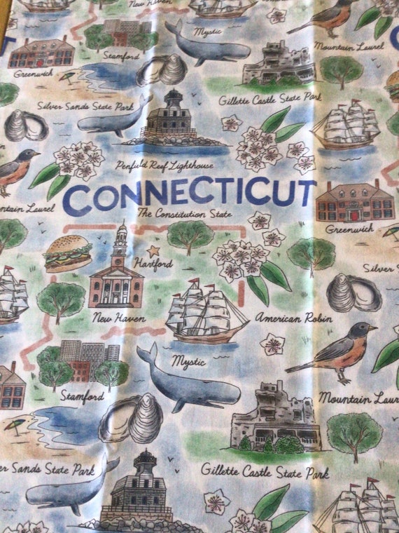 Ct. Landmarks travel pillowcase