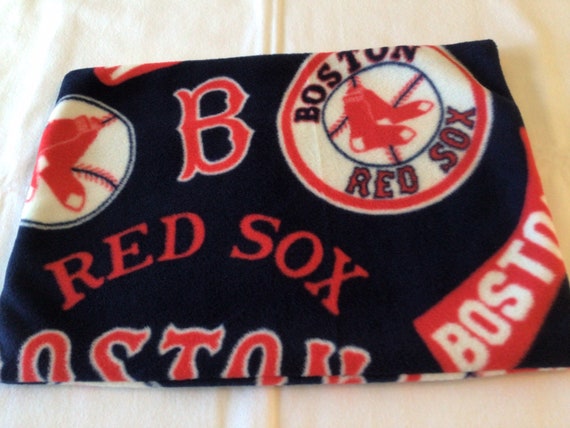 Red Sox fleece travel pillow cover