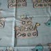 REMNANT-3/4 yard flannel fabric-whales and kiddie animal arks