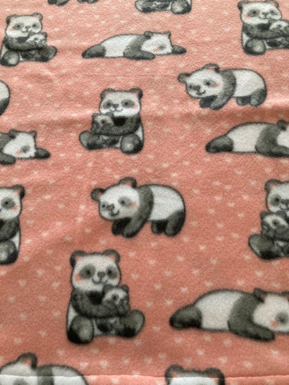 Panda crib fleece