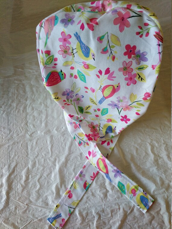 scrub cap-birds and flowers