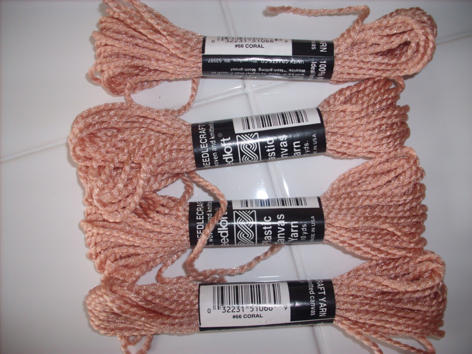 CoralNeedloft plastic canvas yarn by Uniekitem 51066 Etsy