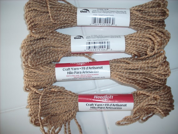 Camel-Needloft plastic canvas yarn by Uniek-item #51043