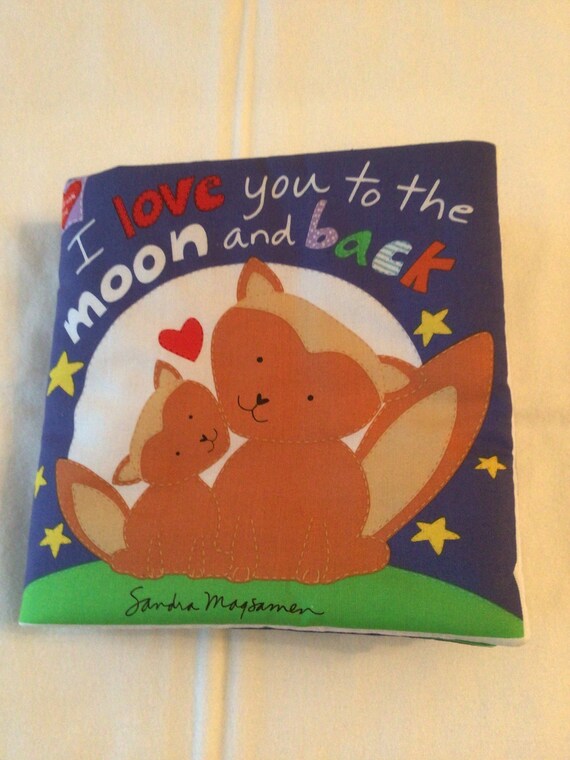 I love you to the moon and back-cloth book