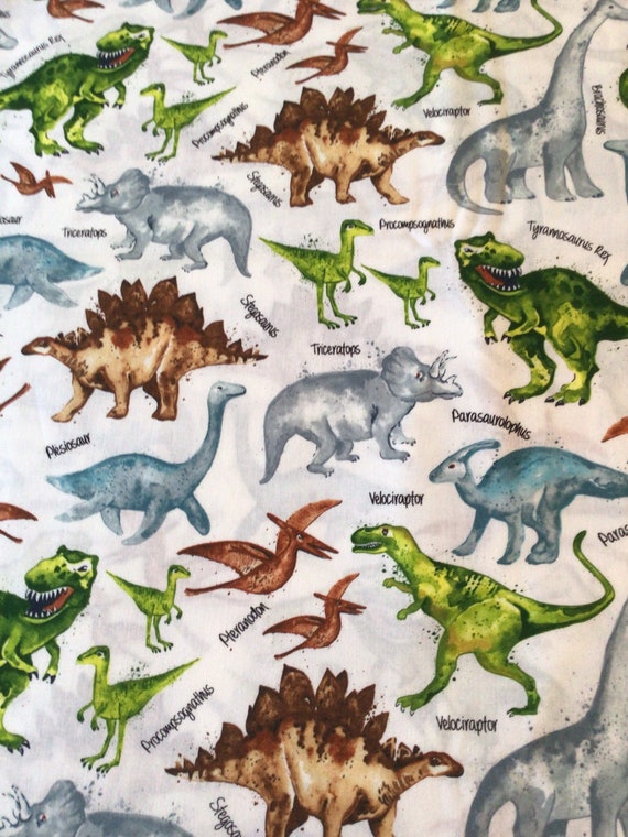 1 yard cotton fabric-dinosaurs