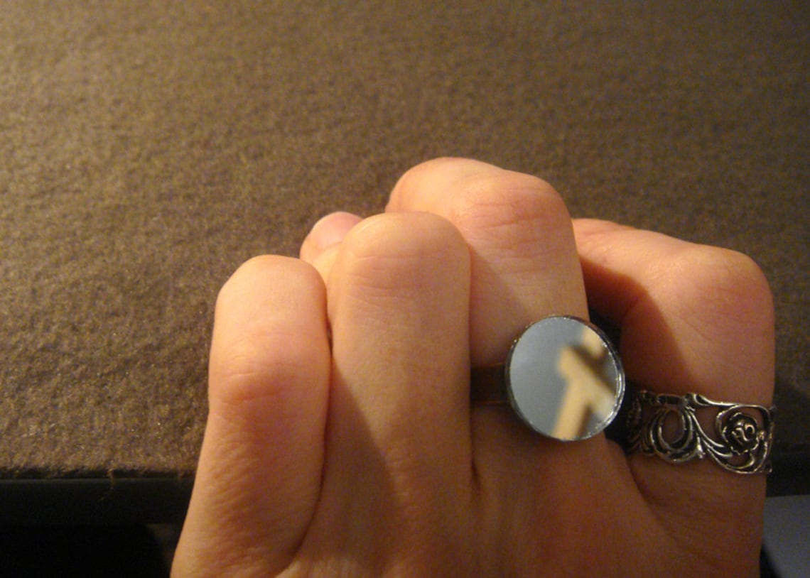 Mirror Ring Etsy