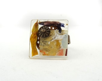 Abstact art ring