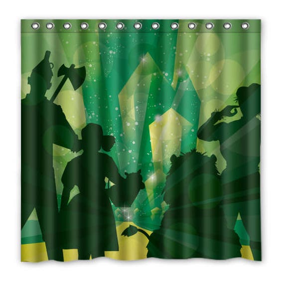 Off To See The Wizard Of Oz Shower, City Shower Curtain