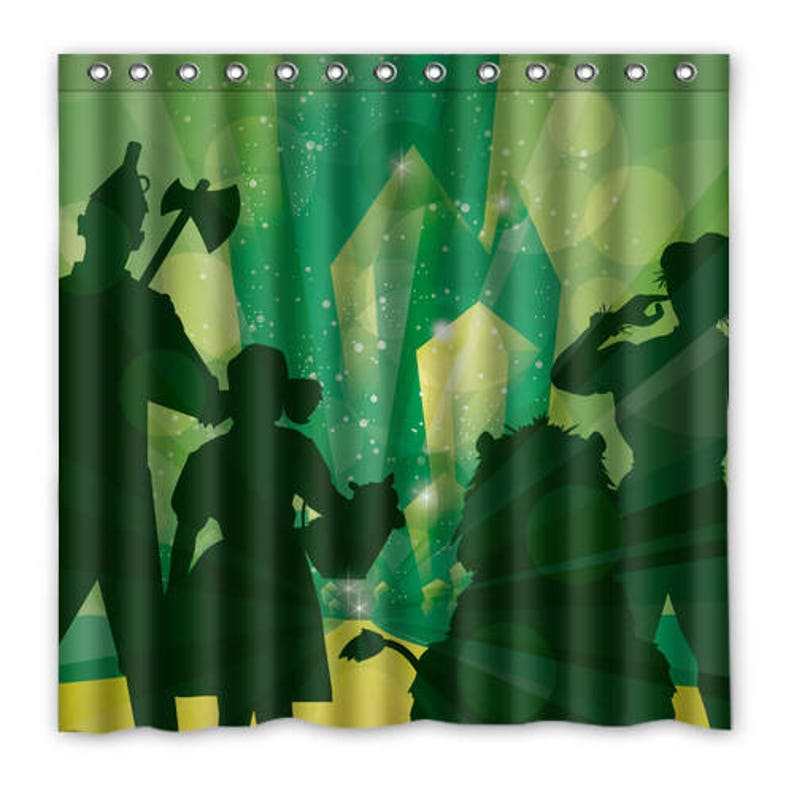 Off To See The Wizard Of Oz Shower Curtain Emerald City Image 0