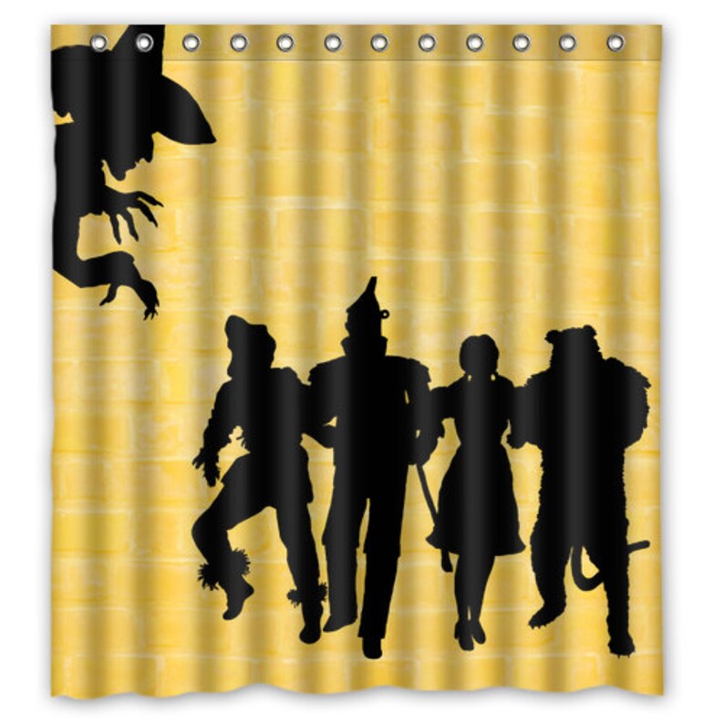 Wizard Of Oz Shower Curtain Wicked Witch Image 0