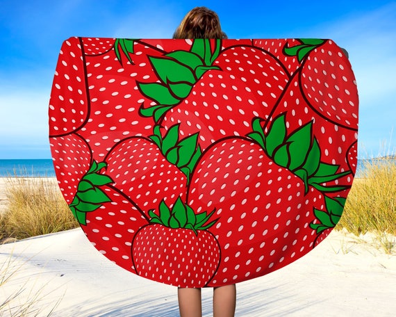 round beach blanket