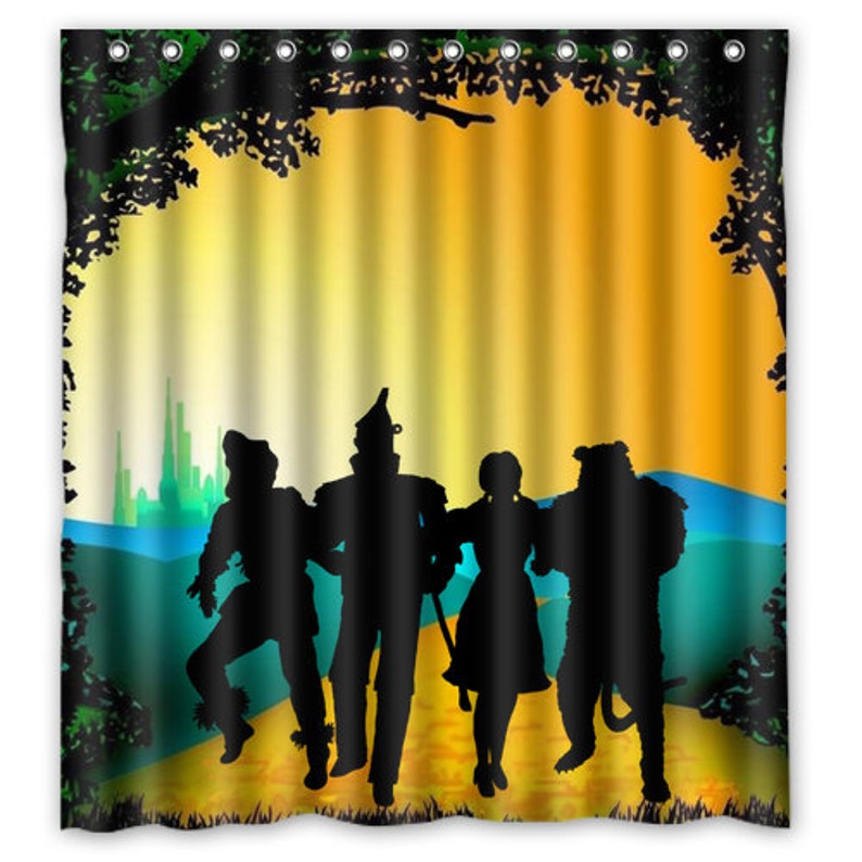 Off To See The Wizard Of Oz Shower Curtain Emerald City