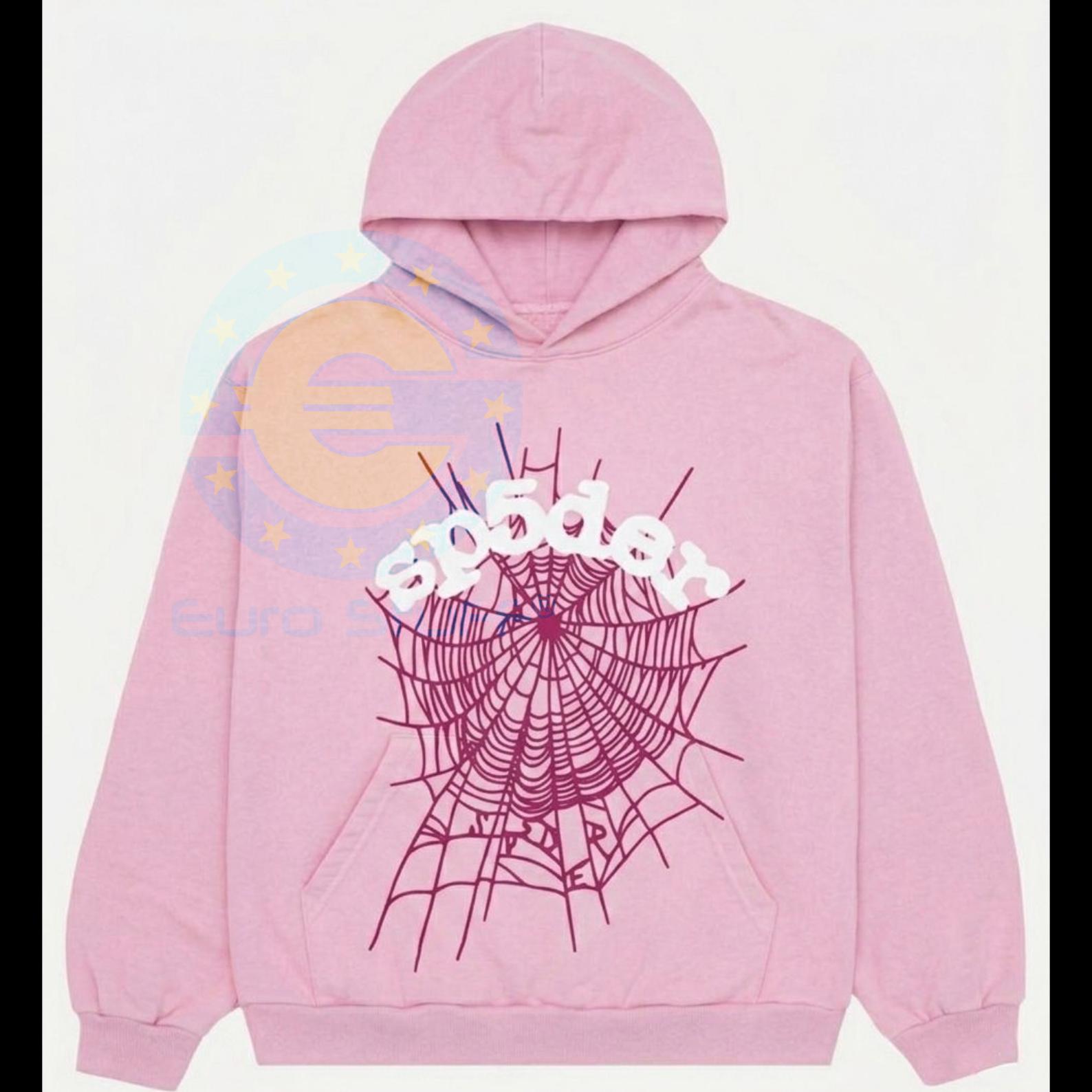 Sp5der Pink Hoodie - Etsy
