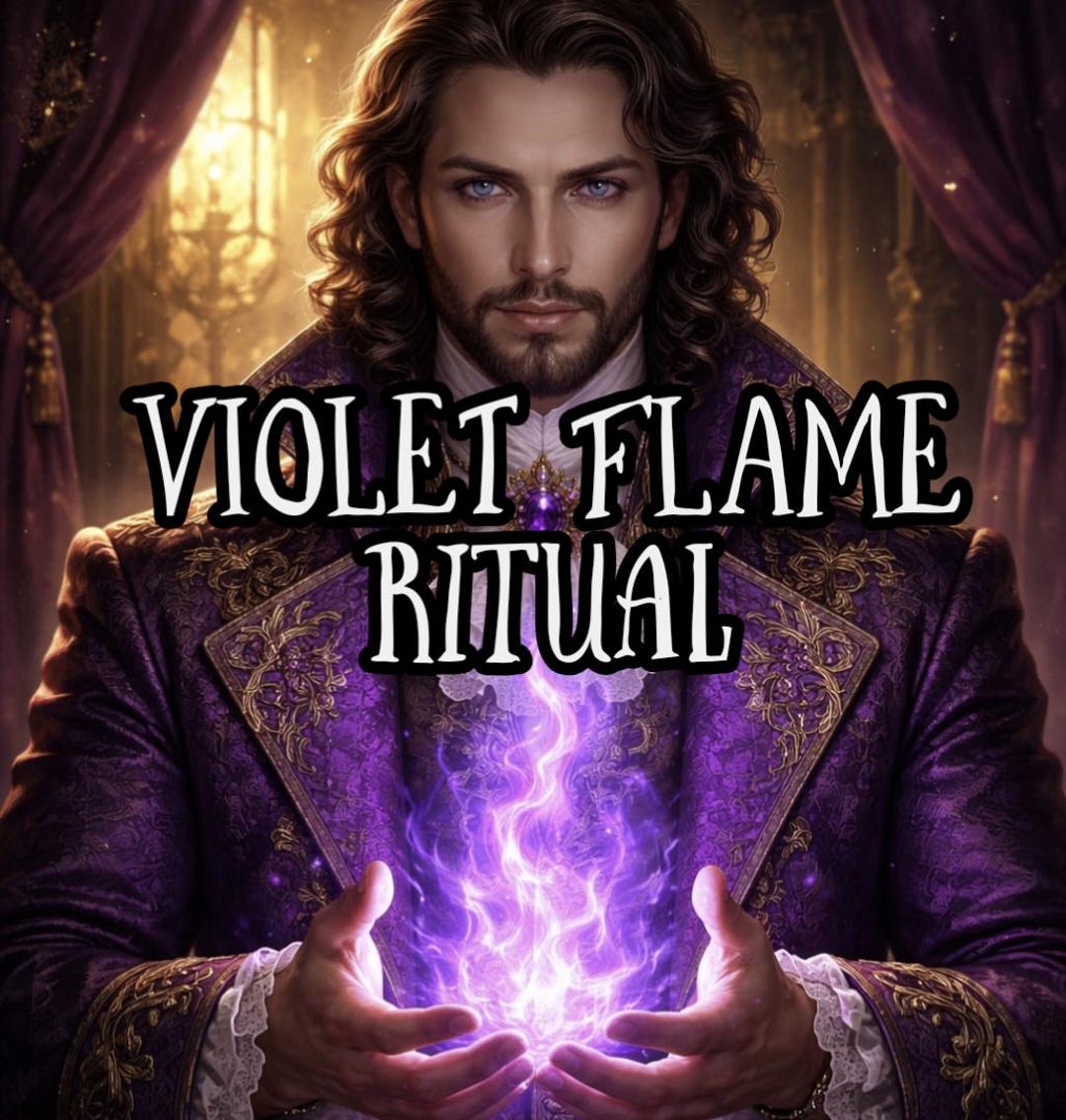 Violet Flame of Saint Germain – Deep Karmic Transmutation Ritual - Etsy