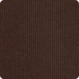 May include: A close-up of a brown corduroy fabric with a vertical rib pattern.