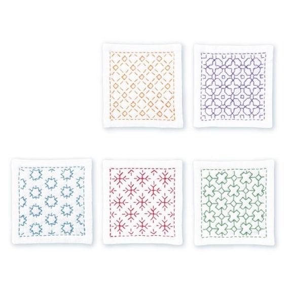 Sashiko Coaster Set Olympus SK-421 Sashiko Coaster Set Olympus SK-421