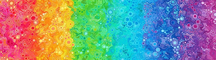 RAINBOW Ombre by Amelia Caruso from Effervescence - 2017 release - in stock -Robert Kaufman AAQ-17061-263 100% quilters cotton discontinued