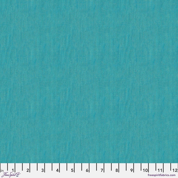 Glacier Teal Blue Solid  - Shot Cottons -  Kaffe Fassett - Freespirit -100% Quilters Cotton SSGP124.Glacier