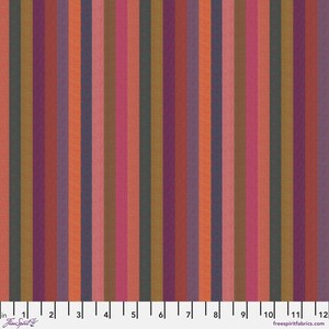 Narrow Stripe Sunset - Shot Cottons  -  Kaffe Fassett - (2025 reorder catalog) Freespirit -100% Quilters Cotton WSGP002.sunset