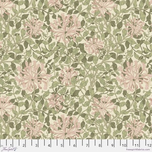 Honeysuckle - Green - The Original Morris & Co -  - 2025 reorder FreeSpirit - PWWM057.green 100% Cotton