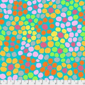 Flower Dot - Aqua ||  Brandon Mably for the Kaffe Fassett Collective 100% Quilters Cotton  PWBM077.aqua discontinued