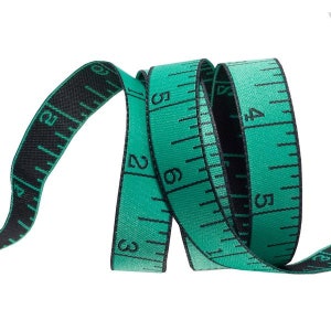 Measure Twice, Noon Mint-HomeMade by Tula Pink renaissance ribbons SKU: TK-58 (5/8" x 1 yard)