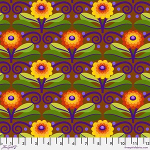 Gloriosa Garden Soft Triangle Purple - Jane Sassaman - PER QUARTER METRE Gloriosa Garden Soft Triangle Purple - Jane Sassaman - PER QUARTER METRE