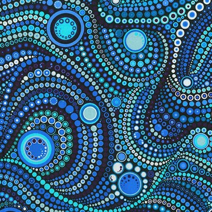 Water from Effervescence Wide by Amelia Caruso Robert Kaufman AAQXD-18493-246 HALF YARD discontinued