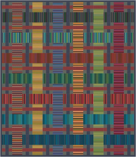 Exotic Stripe Desert - Shot Cottons - Kaffe Fassett - (2025