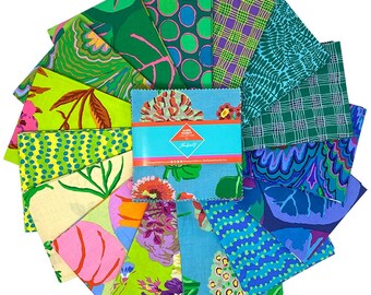 May include: A set of 12 fabric squares featuring a variety of colorful patterns, including floral, geometric, and abstract designs. The squares are made of cotton and are perfect for quilting, patchwork, and other craft projects.