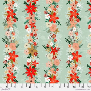 Christmas Delight - Sage - Christmas Spirit Collection - Mia Charro - FreeSpirit - 100% quilting cotton -  PWMC070.xsage