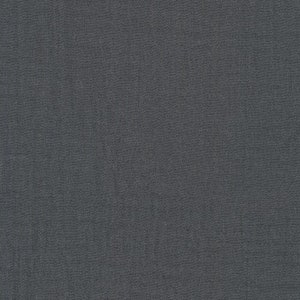 Charcoal Gray Xanadu Organic Double Gauze Crinkle from Robert Kaufman X001-1071