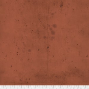 May include: A close-up of a textured, rusty brown surface. The surface has a mottled appearance with areas of lighter and darker brown.