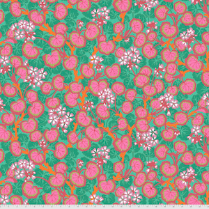 Climbing Geraniums - Duckegg || August 2021 Philip Jacobs for the Kaffe Fassett Collective 100% Quilters Cotton PWPJ110.duckegg discontinued