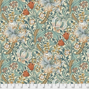 Autumn - Golden Lily- Standen - The Original Morris & Co.  - 2025 reorder FreeSpirit PWWM028.autumn