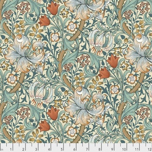 Autumn - Golden Lily- Standen - The Original Morris & Co. FreeSpirit PWWM028.autumn