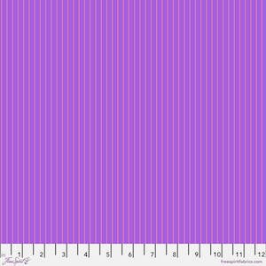 Honesty - Purple with stripes  - Tiny Stripes - True Colors Tula Pink - FreeSpirit - PWTP186.honesty