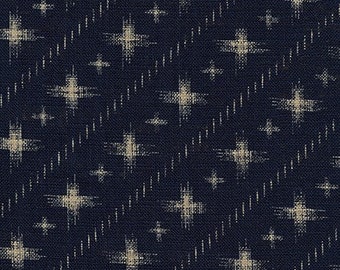 INDIGO diagonal cross by Sevenberry: Nara Homespun Robert Kaufman SB-88223D24-62  100% cotton