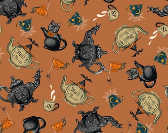 Witch's Brew - Multi  - Storybook Halloween Rachel Hauer FreeSpirit Fabrics - PWRH071.multi