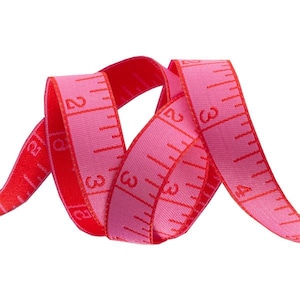 Measure Twice, Night Pink-HomeMade by Tula Pink renaissance ribbons SKU: TK-58  (5/8" x 1 yard)